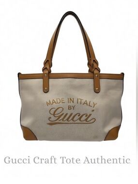 Gucci Marbella Craft Canvas & Leather Tote